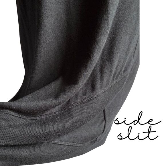 Athleta Black Mini Dress XS Sleeveless Stretch Tunic Athlesisure Activewear Gym - Picture 3 of 7